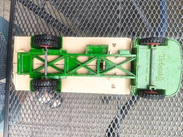 (267) Veewagen Triang groen modelauto Engeland, Verzenden, Gebruikt, Overige typen, Overige merken