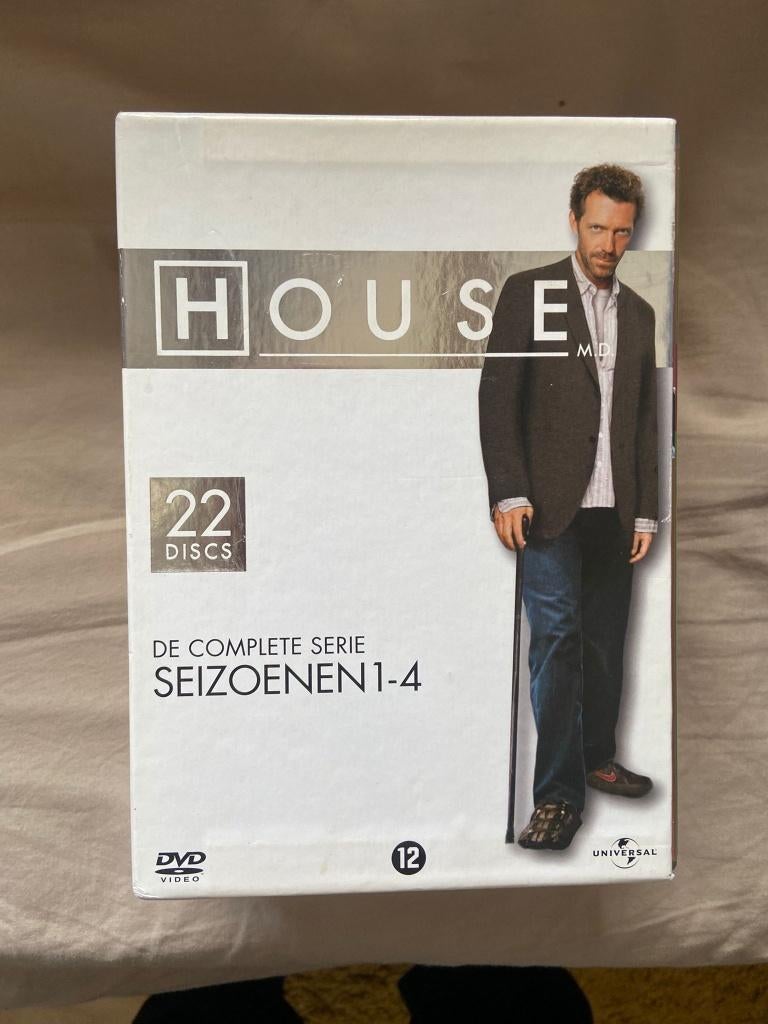 House DVD Box Seizoen 1-4, Gebruikt, Boxset, Drama, Ophalen of Verzenden