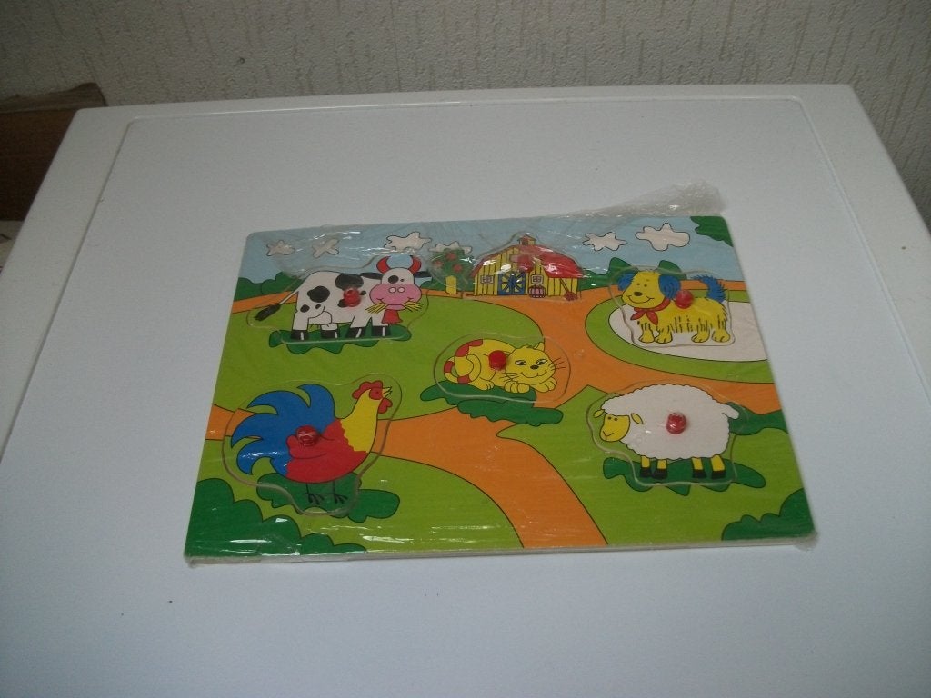 Puzzel dieren 6 delig, Ophalen of Verzenden, Gebruikt