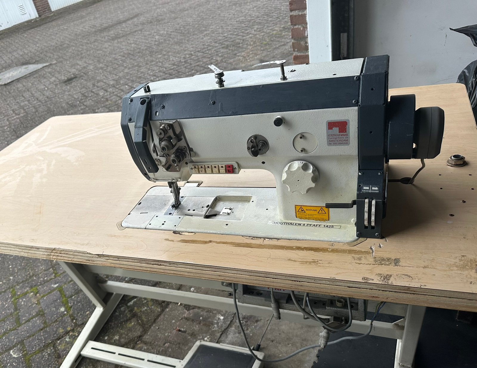Zware Pfaff 1425 Industrie Naaimachine - Compleet, Ophalen, Naaimachine, Industrieel, Gebruikt