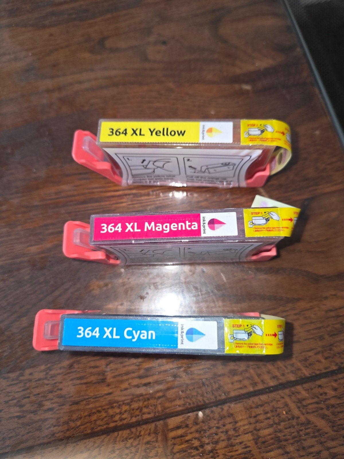 3x Kleur Inktcartridge 364 XL (Geel, Magenta, Cyaan), Ophalen