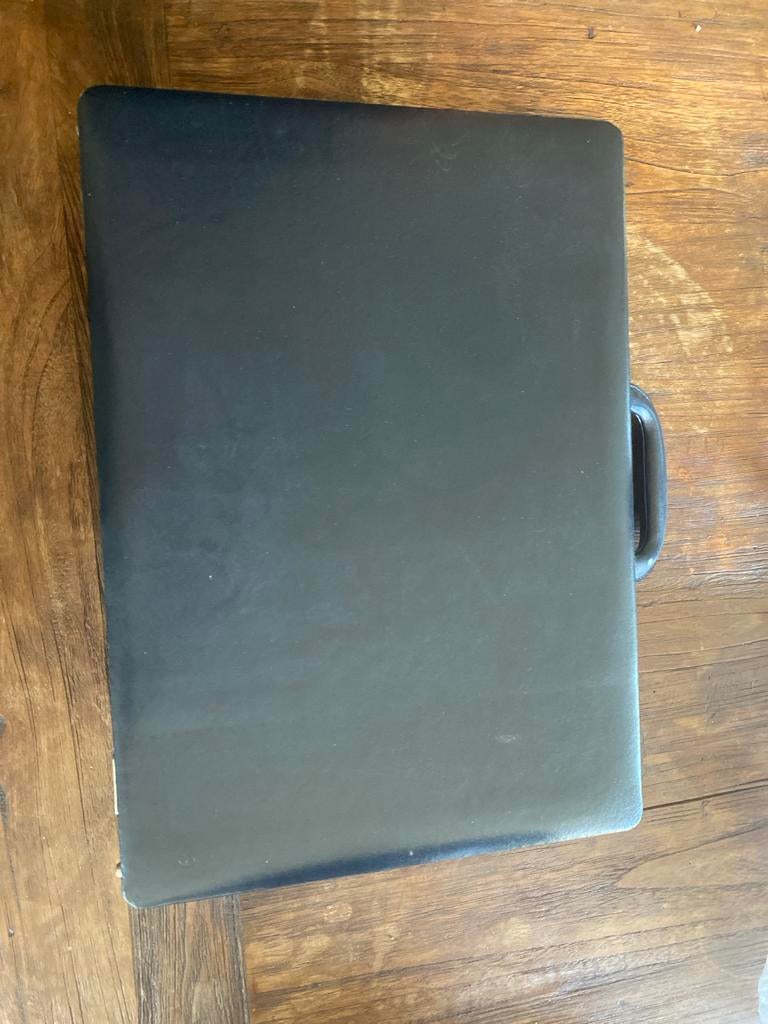 Zwarte Aktetas met Slot - Zakelijke Laptoptas, Ophalen of Verzenden, Zo goed als nieuw