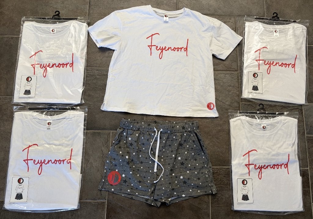 DAMES PYJAMA FEYENOORD (MAAT 40) NIEUW IN VERPAKKING, FEYENOORD, Ophalen, Nieuw, Maat 38/40 (M)