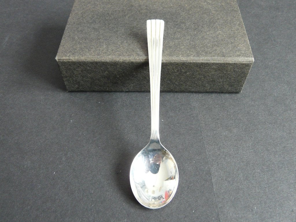 Verzilverd Douwe Egberts lepeltje, Verzilverd, Ophalen of Verzenden, Zo goed als nieuw, Metaal