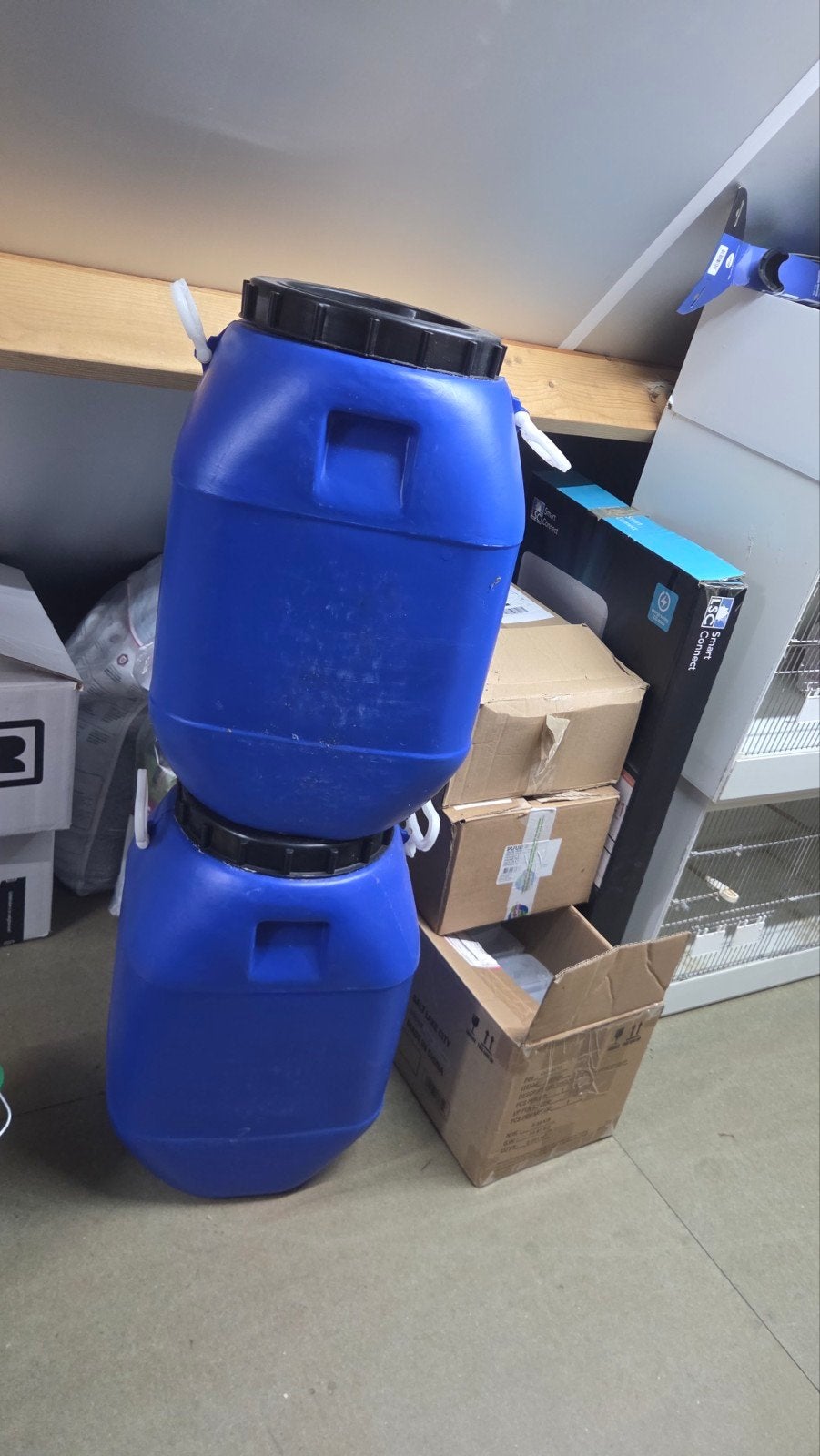 60 liter vatten kunstof, Tuin en Terras, Regentonnen, Minder dan 75 liter, Ophalen of Verzenden