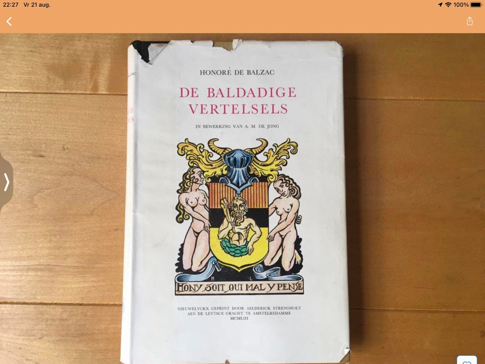 Honoré de Balzac - De baldadige vertelsels/A.M. de Jong 1953, Boeken, Literatuur, Ophalen of Verzenden, Gelezen, Honoré de Balzac /A.M. de Jong