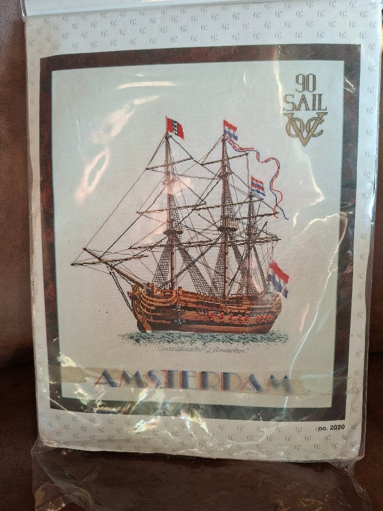 Borduurpakketten Gouverneur Sail '85', '90en '95 zonder stof, Ophalen of Verzenden, Zo goed als nieuw, Handborduren, Borduurpakket