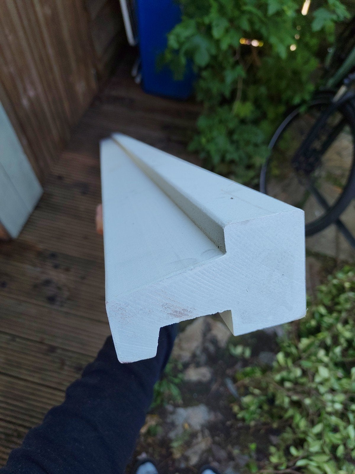 Kozijnprofiel C wit gegrond FSC mix 195cm, Doe-het-zelf en Verbouw, Metalen, Ophalen, Nieuw