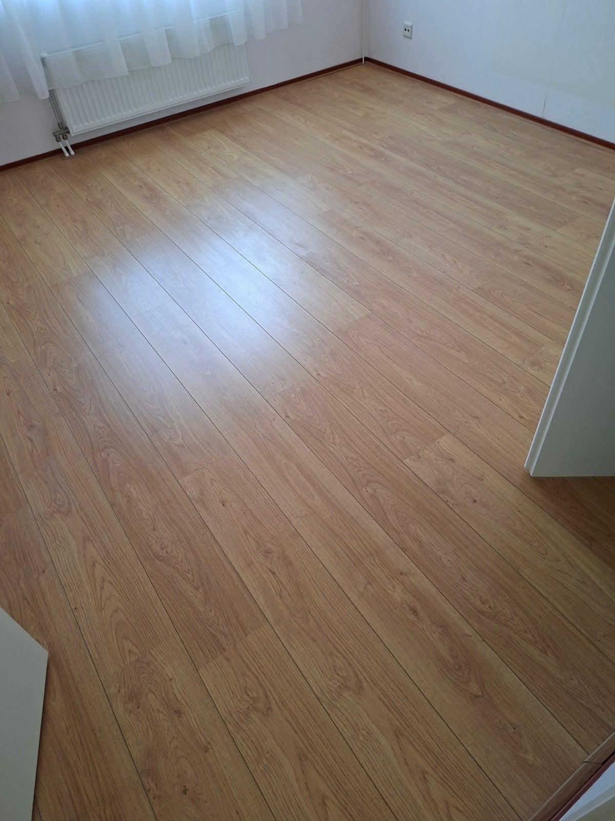 Mooie laminaatvloer, lichtbruin, ca. 50m2, Ophalen, Gebruikt, 10 m² of meer