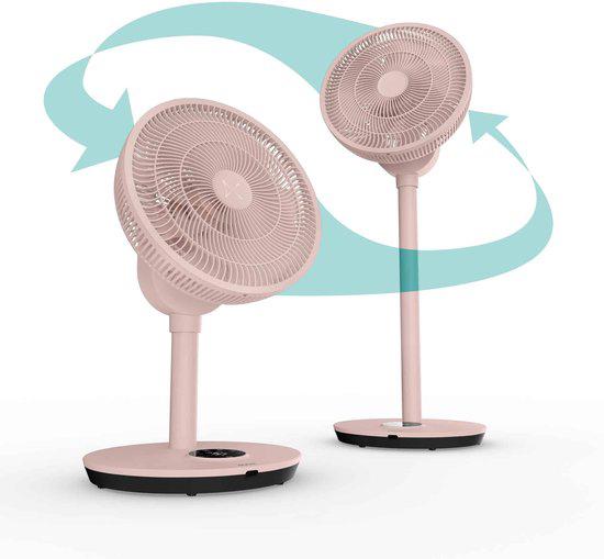Duux Whisper Flex 2 - Smart Statiefventilator soft peach, Ophalen of Verzenden, Ventilator met afstandsbediening, Nieuw, Statiefventilator
