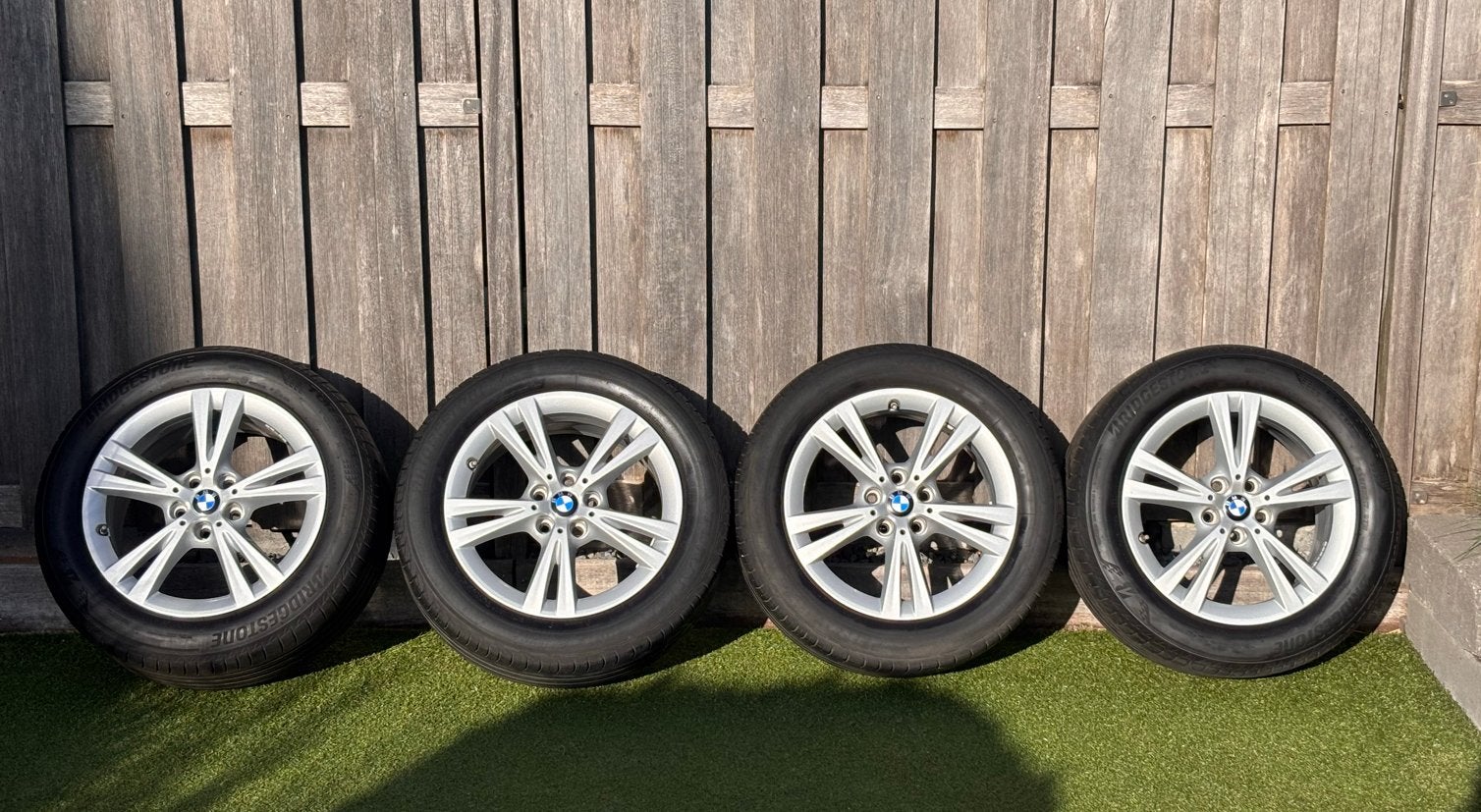 BMW 17" Styling 385 Velgen met Bridgestone zomerbanden, Ophalen, Gebruikt, Banden en Velgen, 17 inch