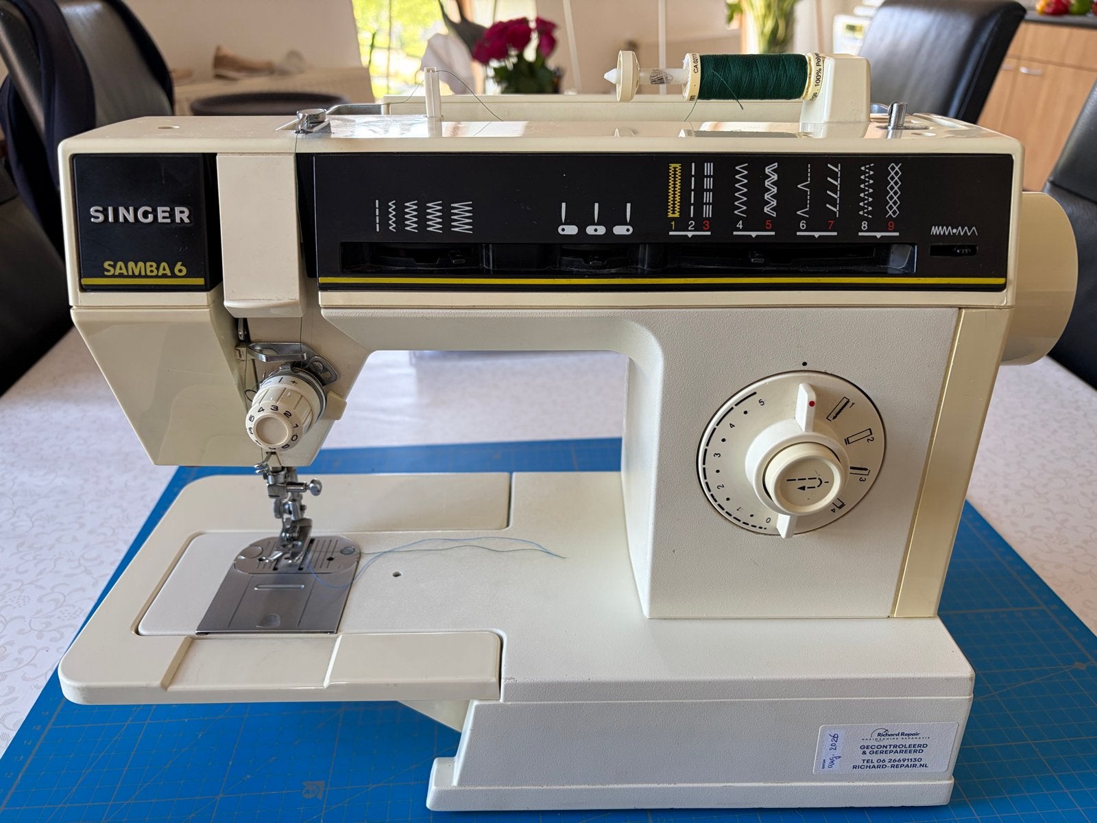 Singer Samba 6 Naaimachine - Vintage en Functioneel, Ophalen, Gebruikt, Naaimachine, Singer