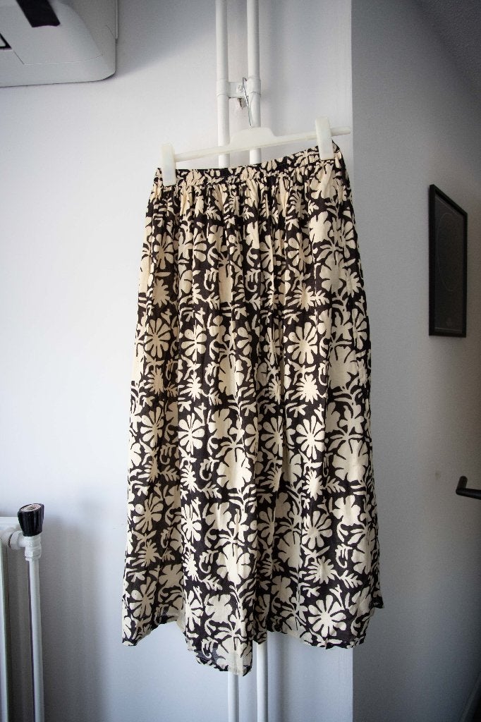 Maxi rok Nina Veda By Bar maat L, valt kleiner, Kleding | Dames, Rokken, Zo goed als nieuw, Maat 42/44 (L), Overige kleuren, Onder de knie