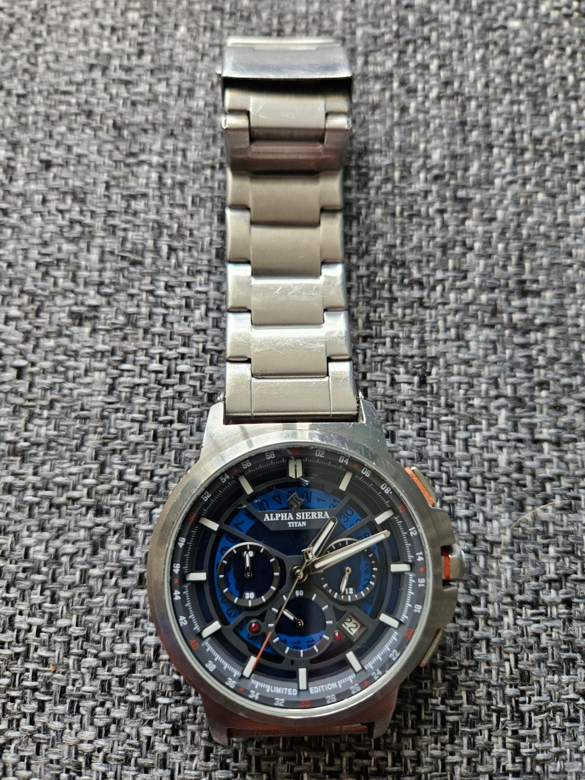 Alpha Sierra Titan Limited Edition Herenhorloge, Overige merken, Staal, Staal, Polshorloge