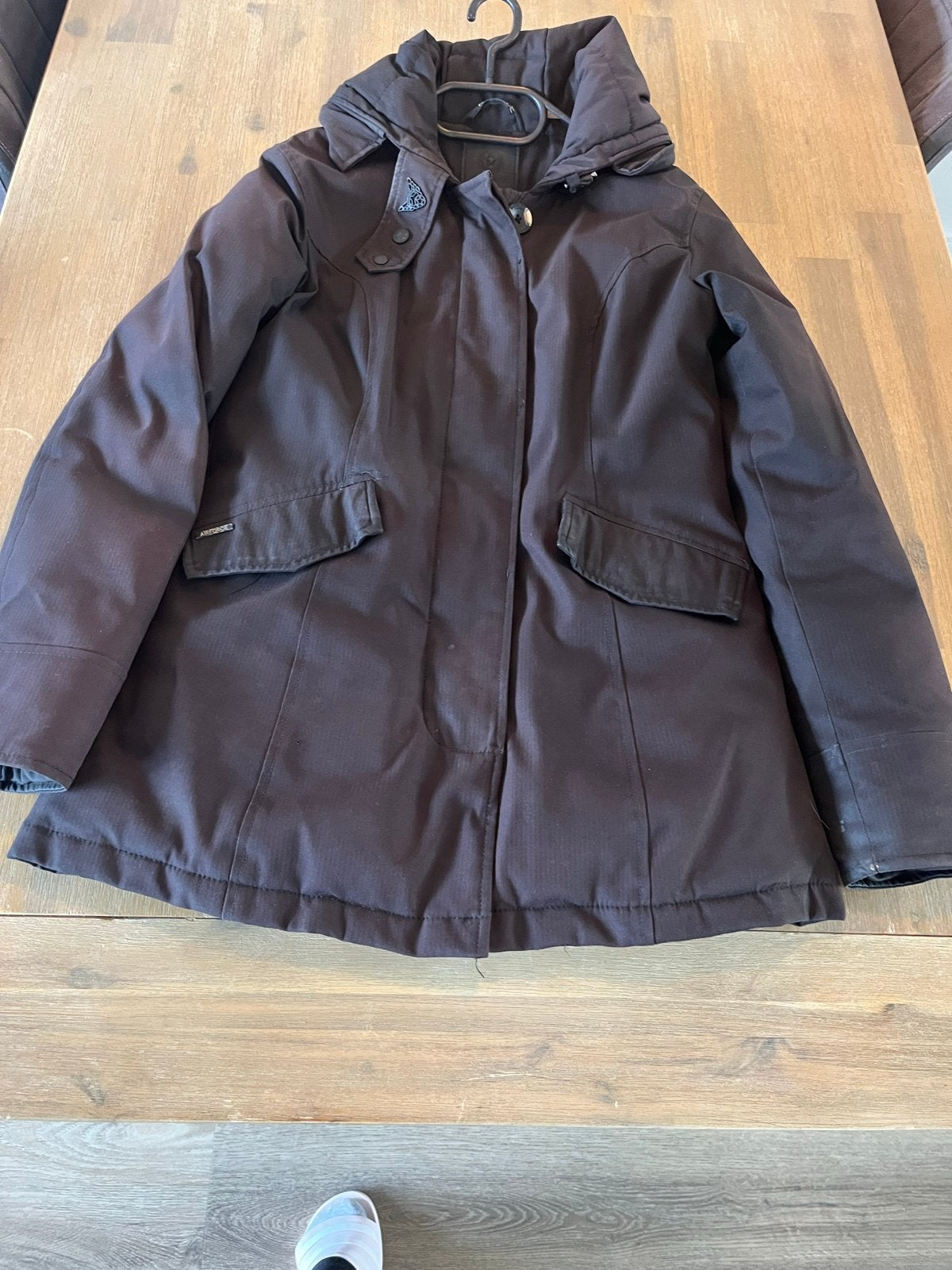 Airforce winterjas maat 14Y (valt als XXS/XS, Ophalen of Verzenden, Gedragen, Maat 34 (XS) of kleiner, Zwart