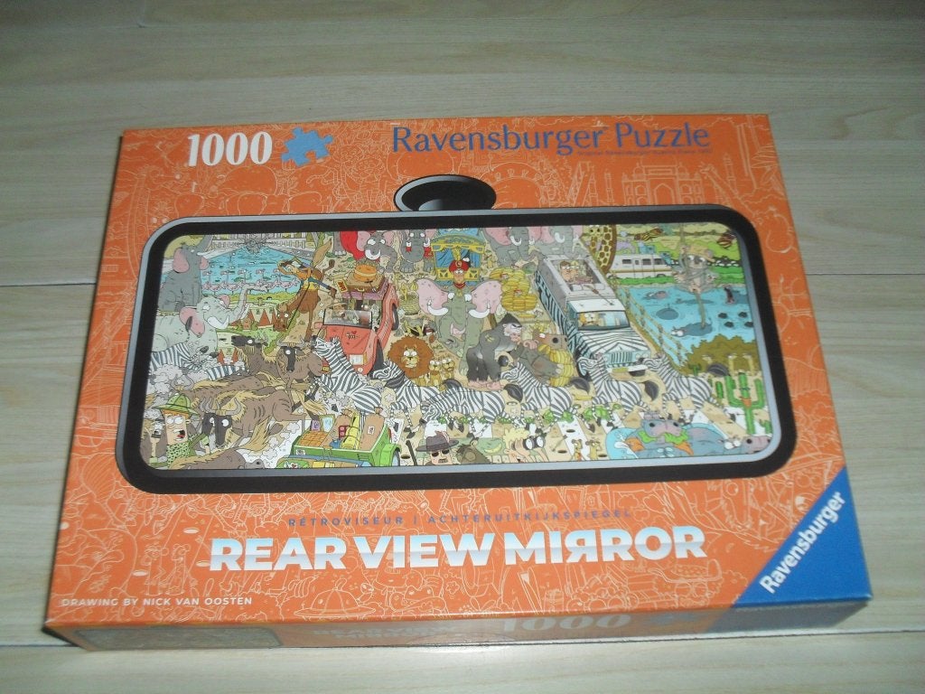 Achteruitkijkspiegel puzzle 1000 stukjes, Ophalen, 500 t/m 1500 stukjes, Nieuw, Legpuzzel
