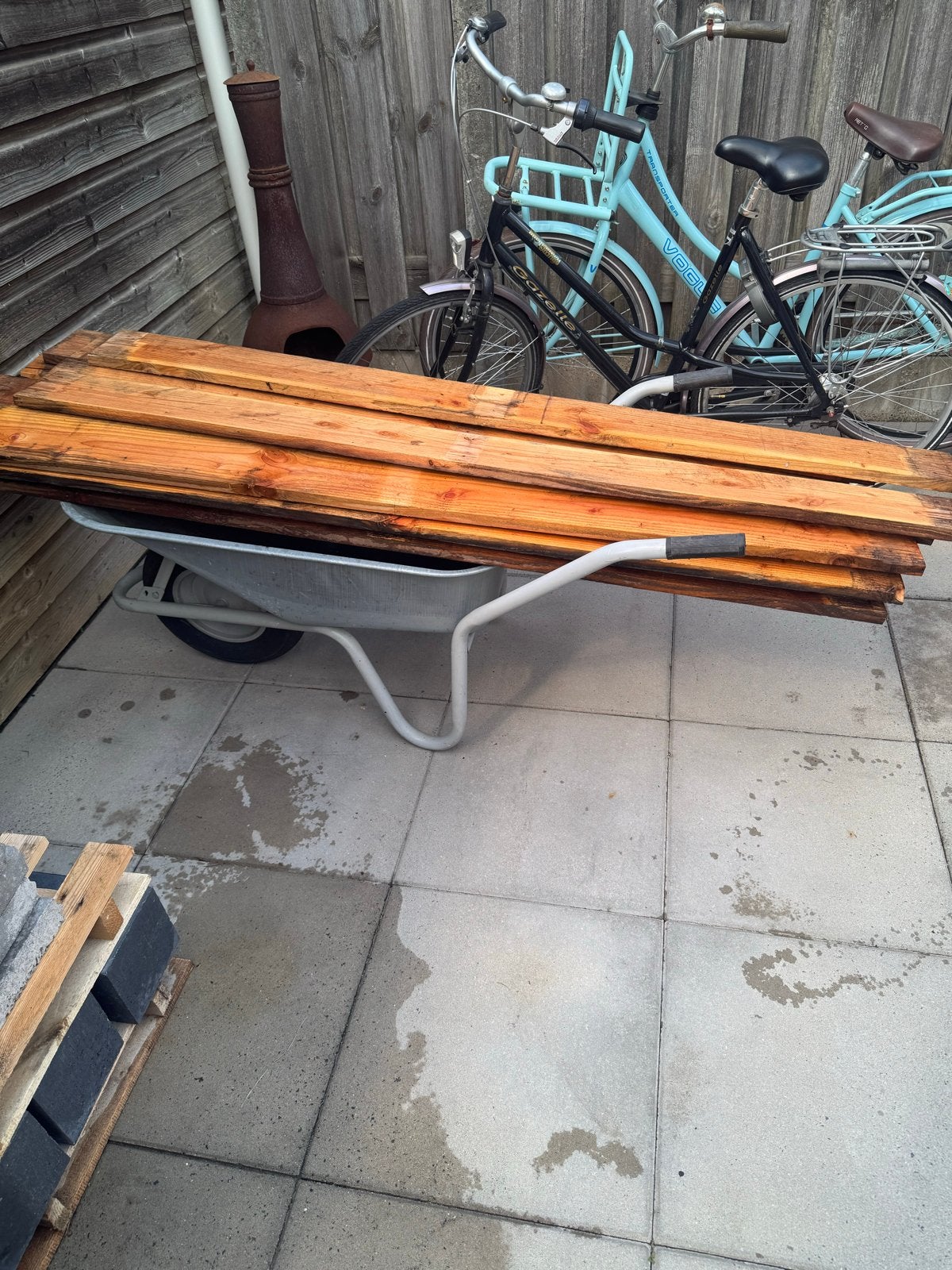 Douglas planken, 180 cm lang, Ophalen, Gebruikt, 25 tot 50 mm, Plank