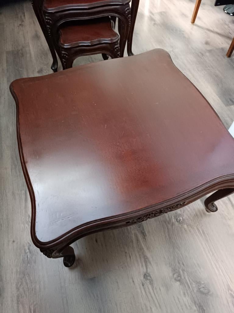 Salontafel van hout, Ophalen