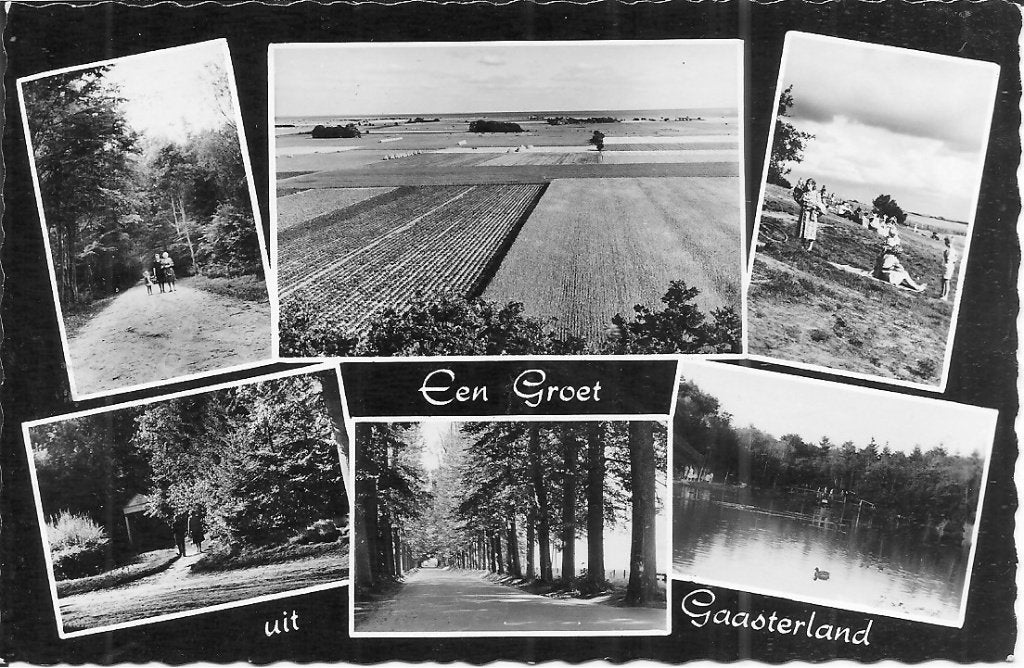 Ansichtkaart Gaasterland - Diverse Zichten, Ophalen of Verzenden, 1960 tot 1980, Gelopen, Friesland
