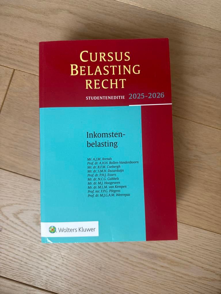 Studenteneditie Cursus Belastingrecht Inkomstenbelasting 202, Ophalen of Verzenden, Zo goed als nieuw