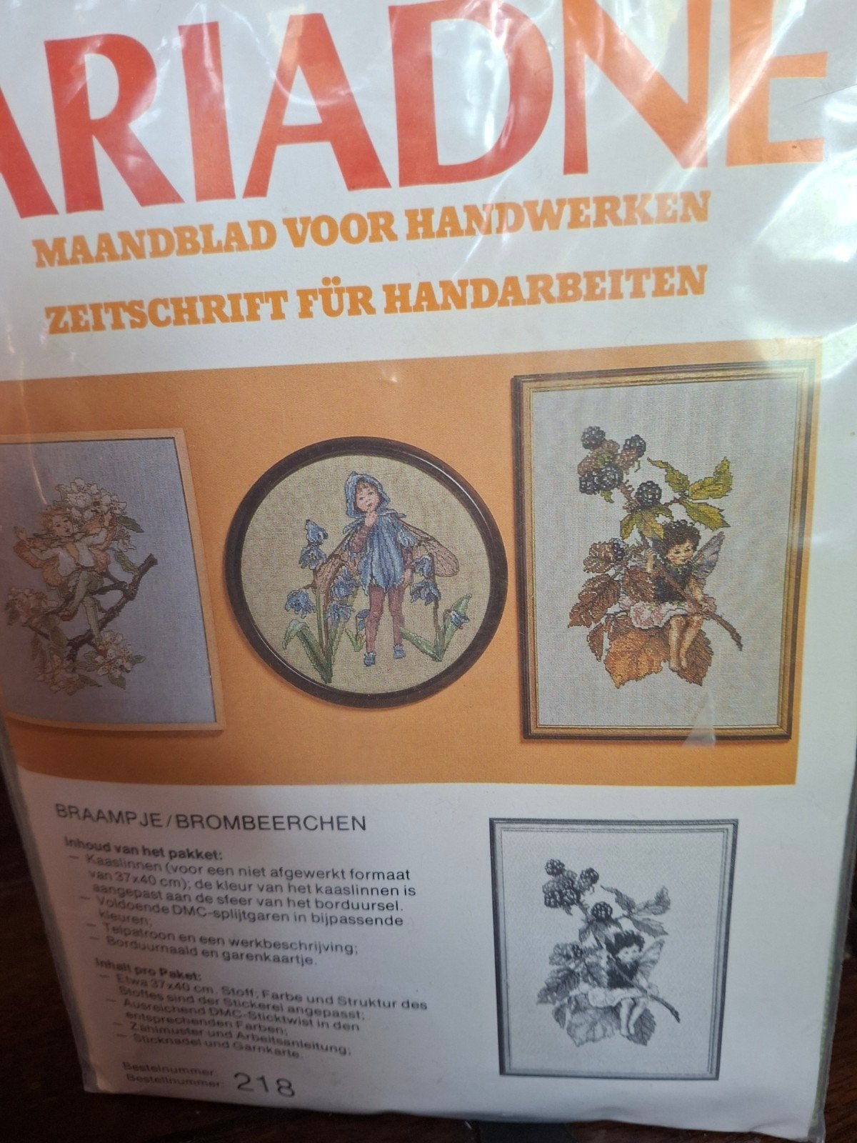 Flower fairies -braampje, Hobby en Vrije tijd, Borduren en Borduurmachines, Ophalen of Verzenden, Nieuw, Borduurpakket