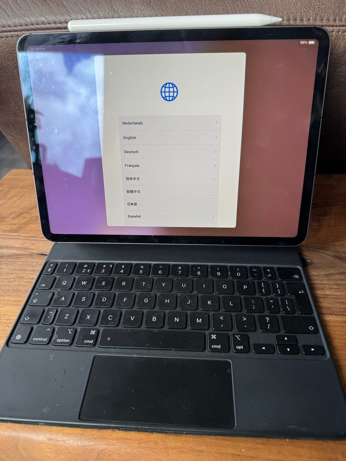 iPad Pro 11-inch (3e gen) Wifi + Celular 128GB Magic KB + P, Ophalen, 11 inch, Zo goed als nieuw, Apple iPad Pro