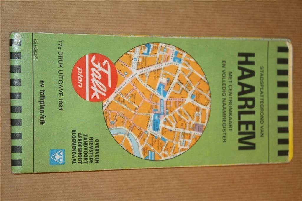 Oude Falk Stadsplattegrond - Haarlem - 1984, Gelezen, Ophalen of Verzenden, Landkaart, 1800 tot 2000