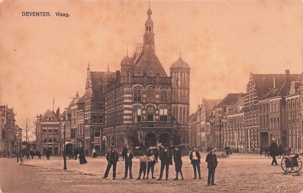 703-303-043 Deventer Waag, Verzenden, Voor 1920, Overijssel