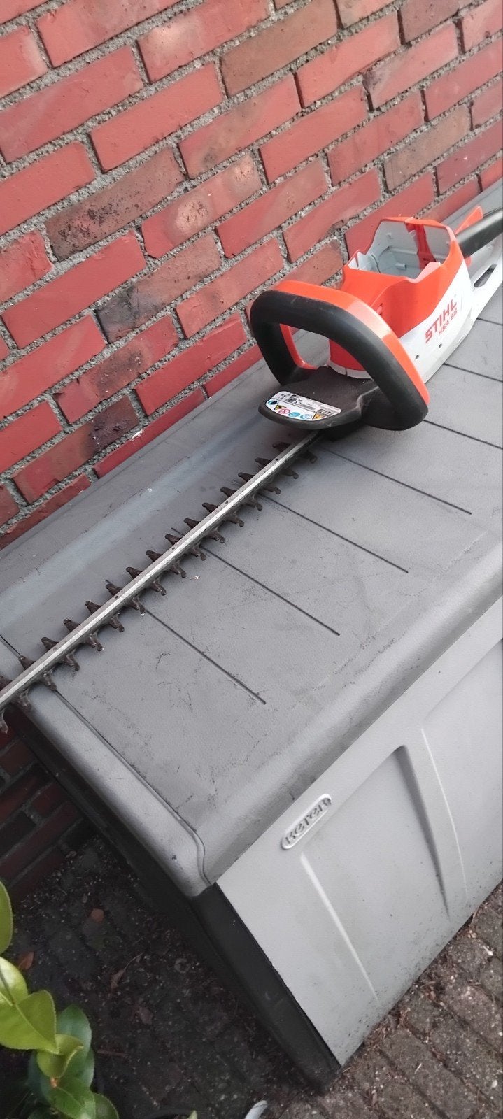 stihl accu heggenschaar, Tuin en Terras, Ophalen of Verzenden, Accu