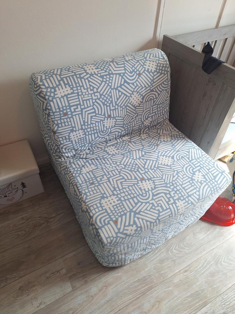 Slaapstoel, Huis en Inrichting, Ophalen, Gebruikt, Blauw, Modern, Casual