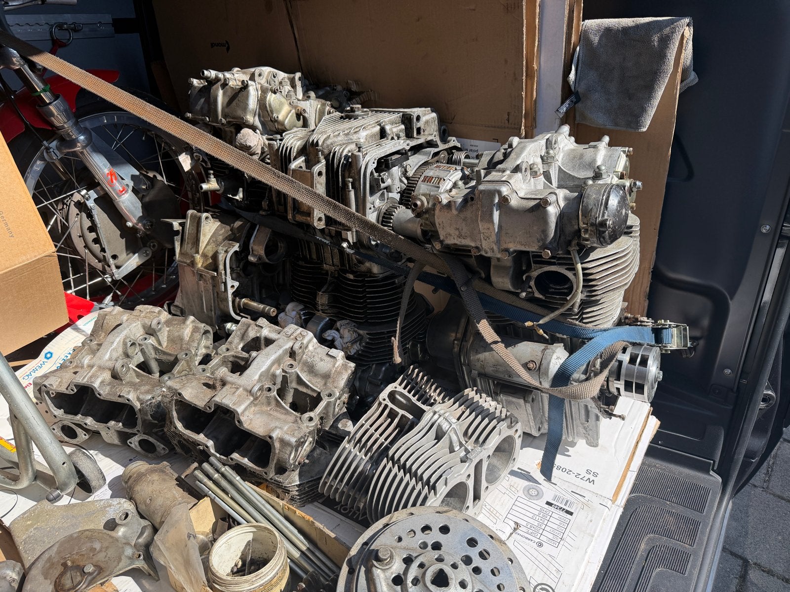 Honda CB450 K blokken en onderdelen, Motoren, Ophalen, Gebruikt