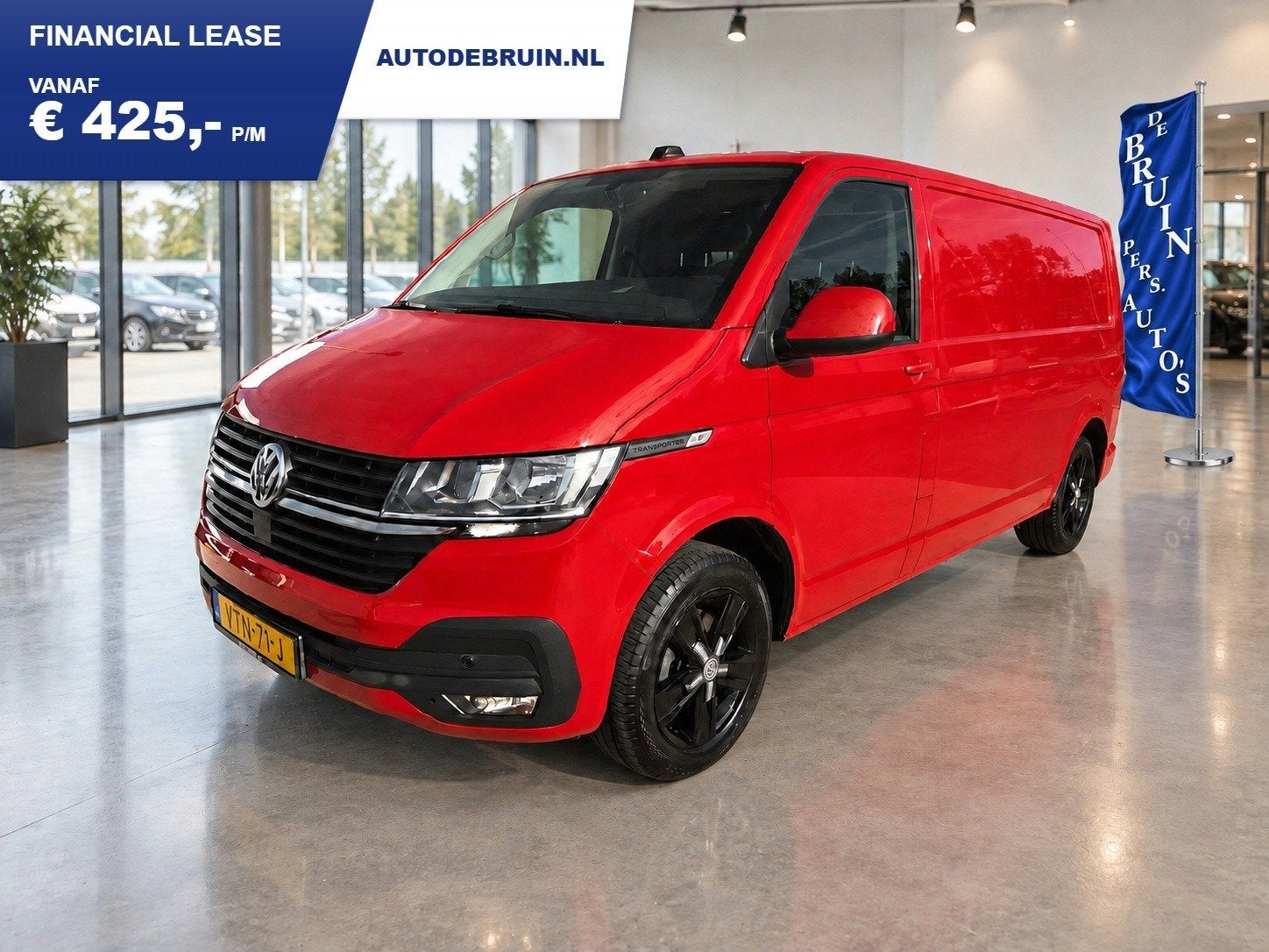 Volkswagen Transporter Automaat 2.0 TDI L2 Highline Navi Air, Auto's, Dealer onderhouden, Stof, Gebruikt, 4 cilinders