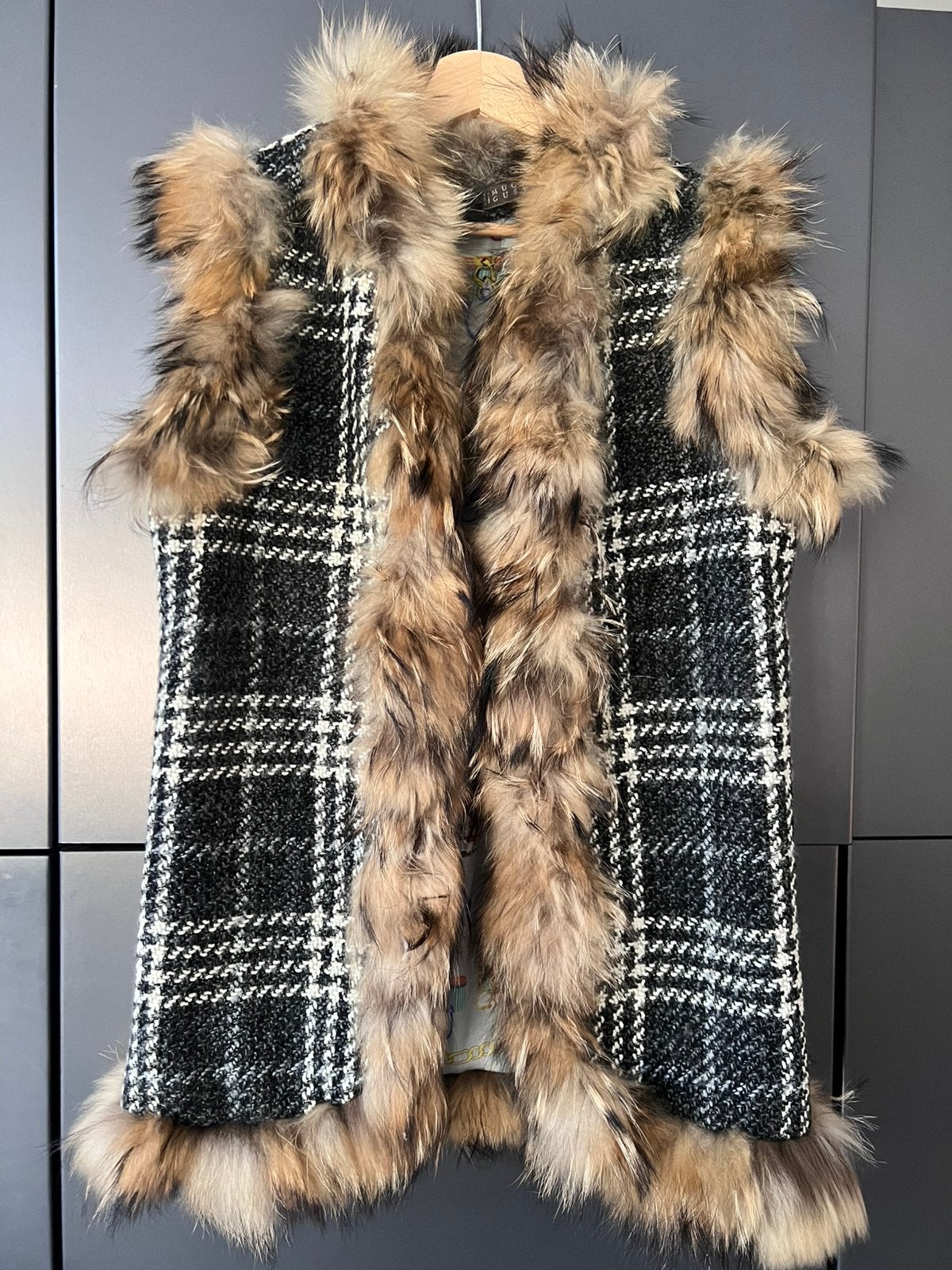 MUCHO GUSTO LUXE TWEED / ECHT BONT GILET BODYWARMER MAAT M, Ophalen of Verzenden, Zo goed als nieuw, Maat 38/40 (M), Meerkleurig