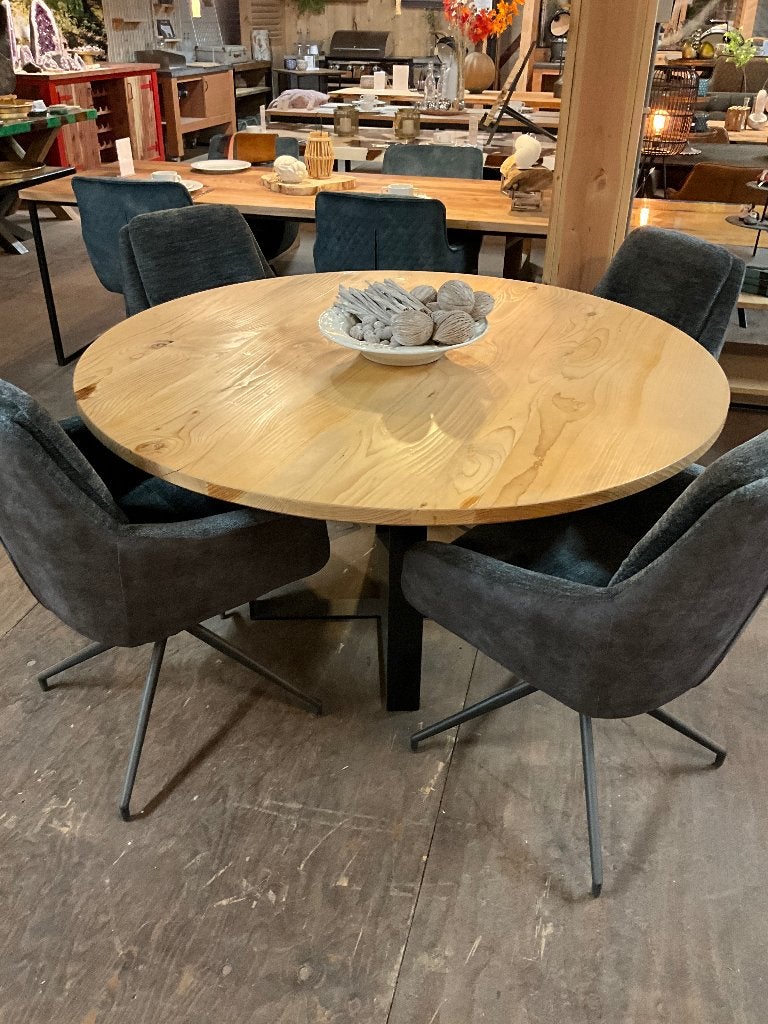 Ronde Cederhouten tafel