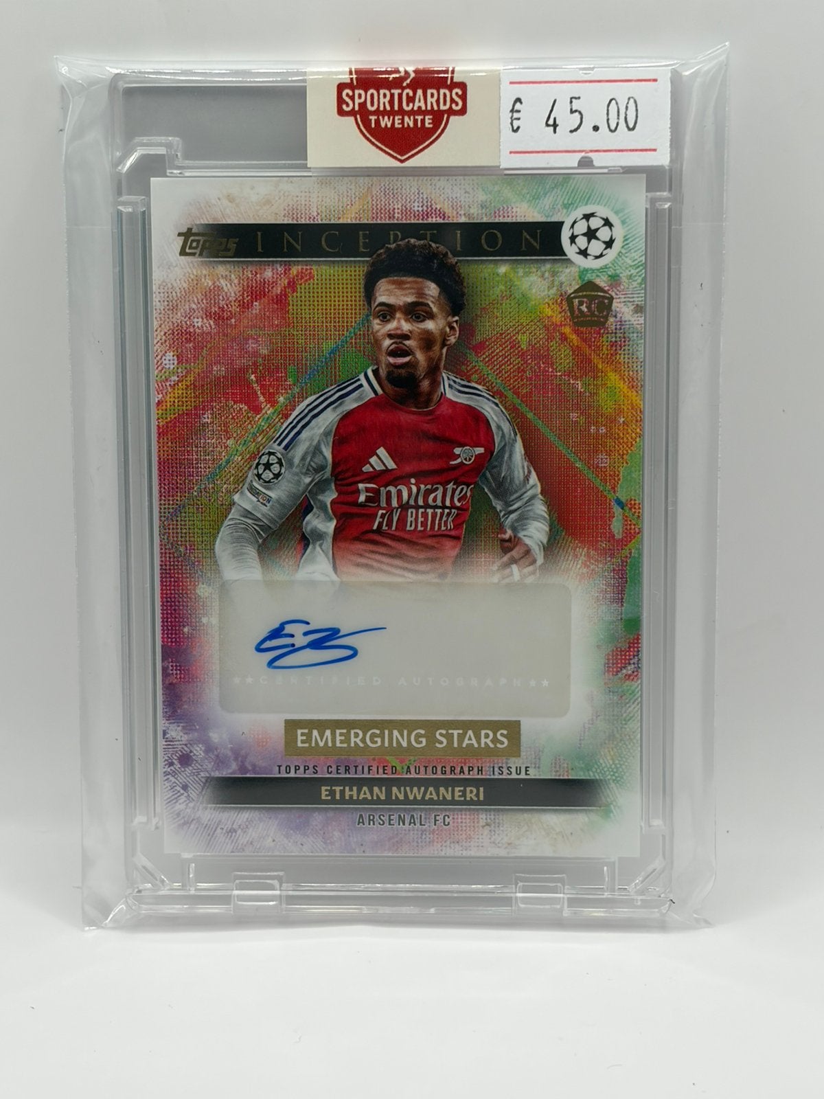 Ethan Nwaneri - Topps Inception - RC auto - Arsenal, Ophalen of Verzenden, Zo goed als nieuw, Plaatje