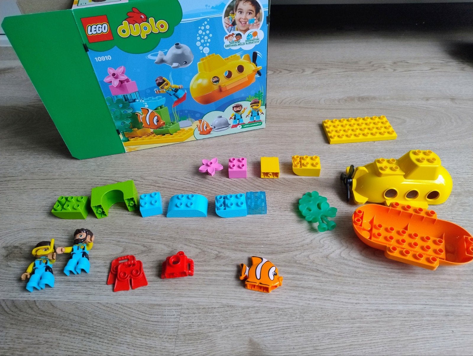 LEGO Duplo Onderzeeër Avontuur 10910, Ophalen of Verzenden, Zo goed als nieuw, Overige merken