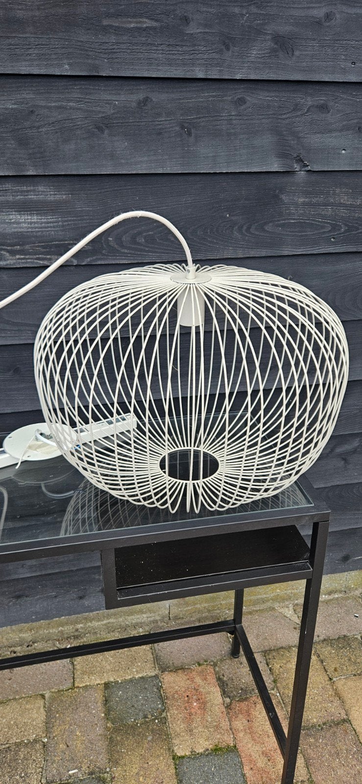 Lightswing met karwei Hanglamp Vic XL Beige  light swing, Ophalen, Gebruikt, Modern, Scandinavisch, E27 (groot)