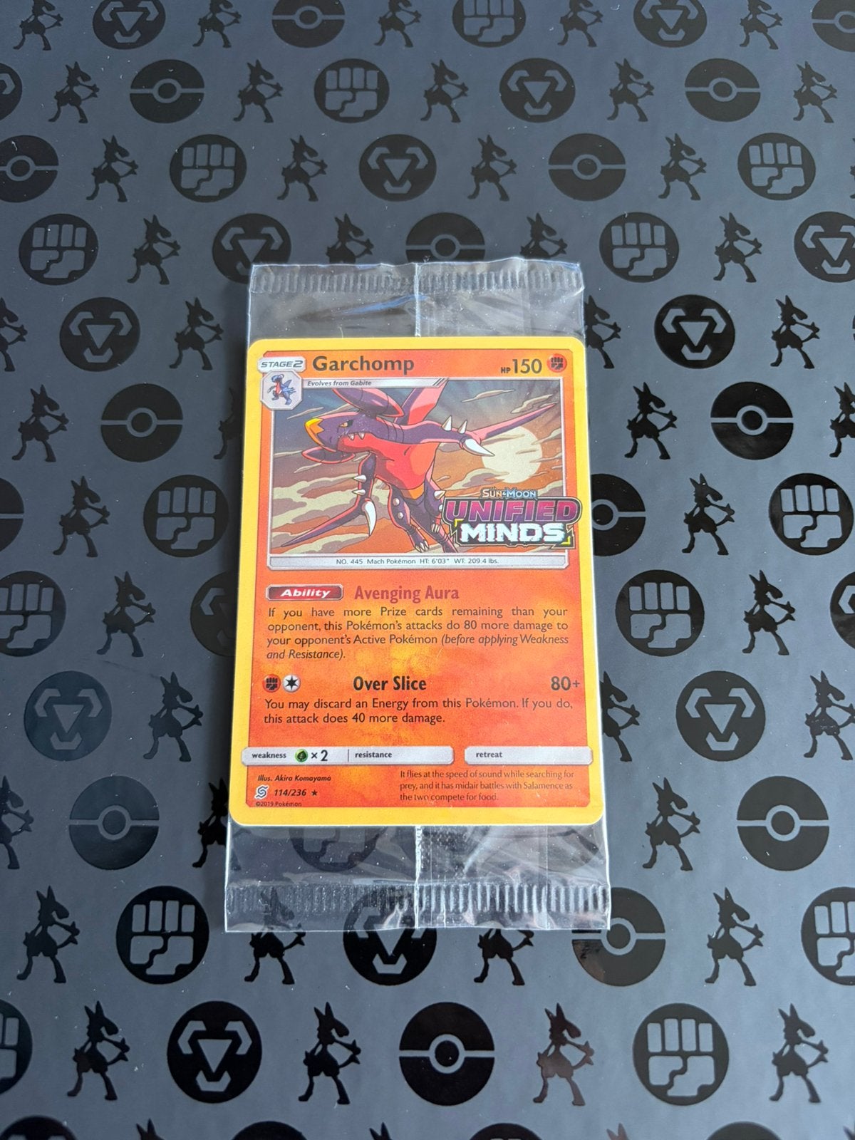 Gharchomp stamped Promo Sealed - Unifeid Minds Pokemon kaart, Ophalen, Zo goed als nieuw