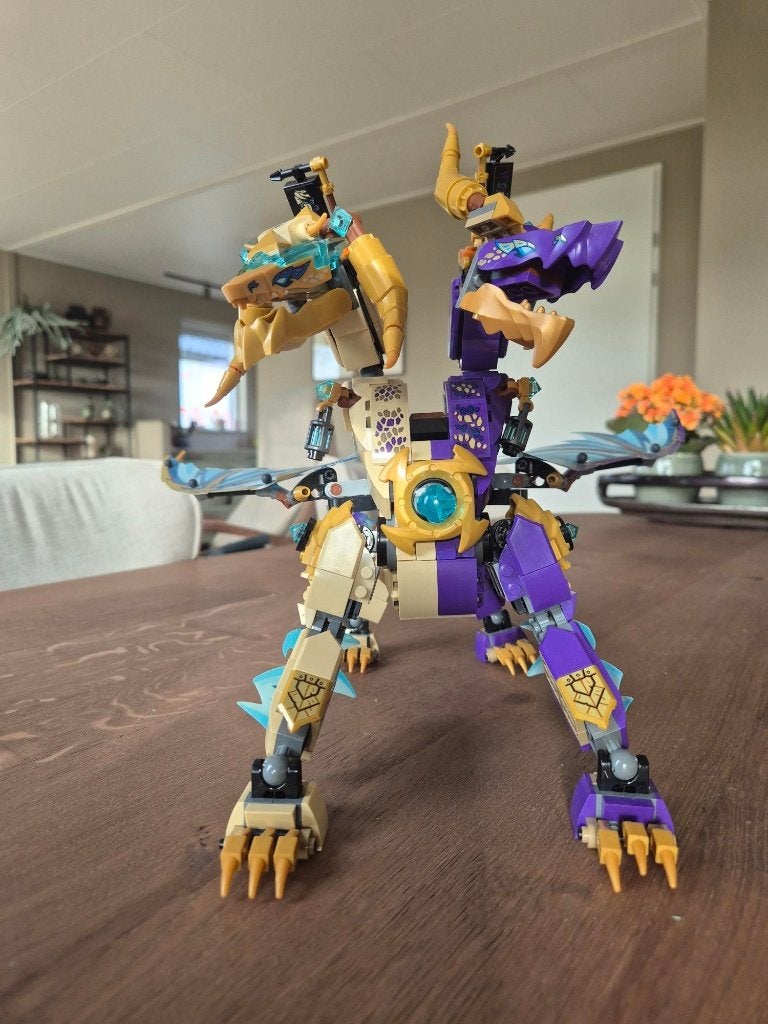 LEGO Ninjago 71836 Draak met 6 Minifiguren, Lego, Ophalen of Verzenden, Zo goed als nieuw, Inclusief instructies