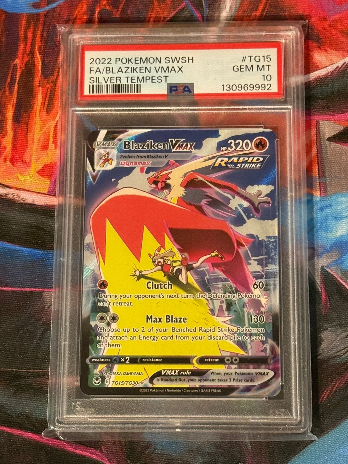 Pokémon Silver Tempest Blaziken Vmax PSA 10, Ophalen, Zo goed als nieuw