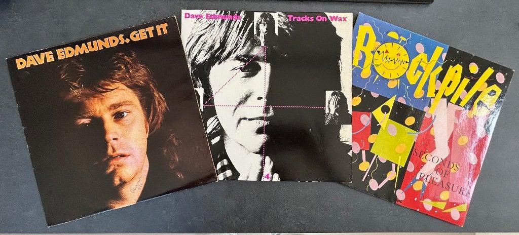DAVE EDMUNDS / ROCKPILE - Get it, Wax & Seconds ( 3 LPs ), Cd's en Dvd's, Vinyl | Rock, LP, Ophalen of Verzenden, Zo goed als nieuw