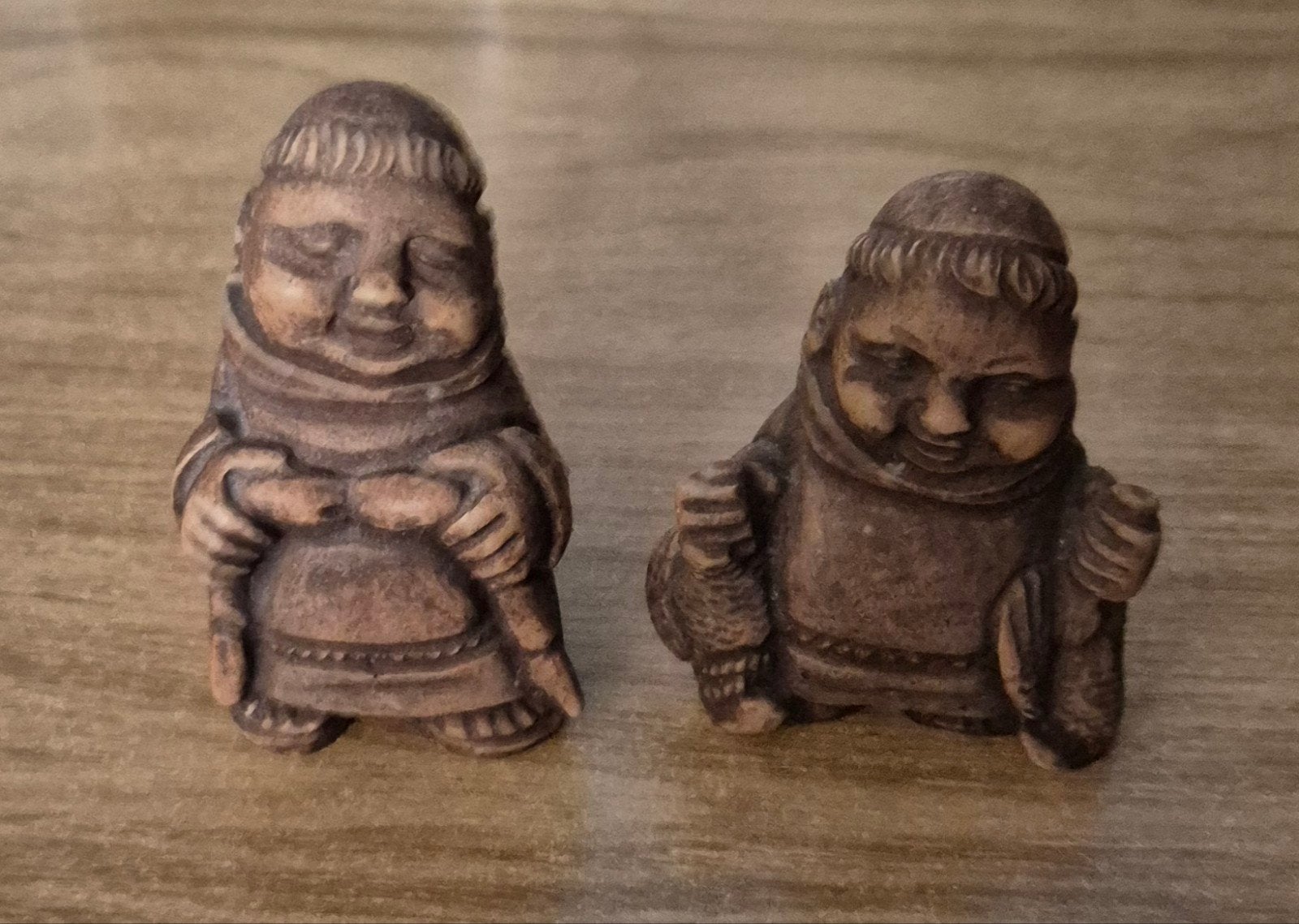 2 vintage Italiaanse monnik beeldjes, Ophalen of Verzenden, Zo goed als nieuw