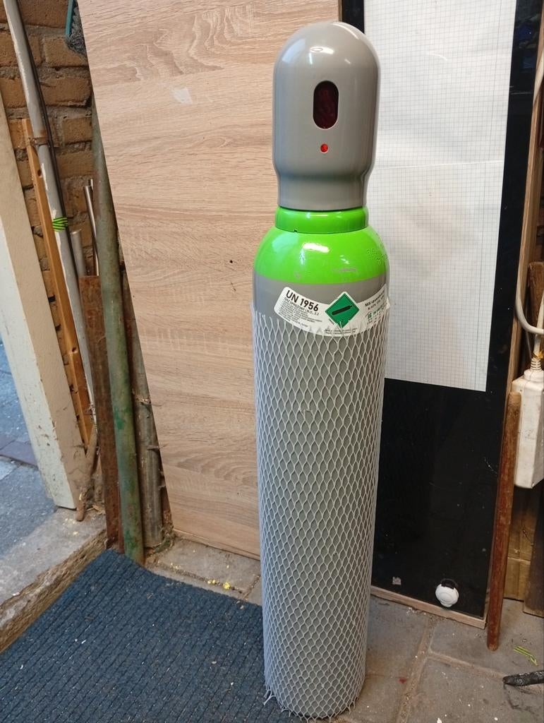 Gasfles argon co2 nieuwe volledige 8L 200BAR, Doe-het-zelf en Verbouw, Ophalen of Verzenden, Nieuw, 250 ampère of meer, Co2