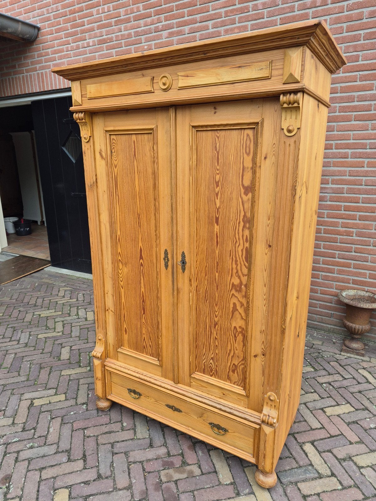 Prachtige Grenen Kast met Lade en Planken, Ophalen