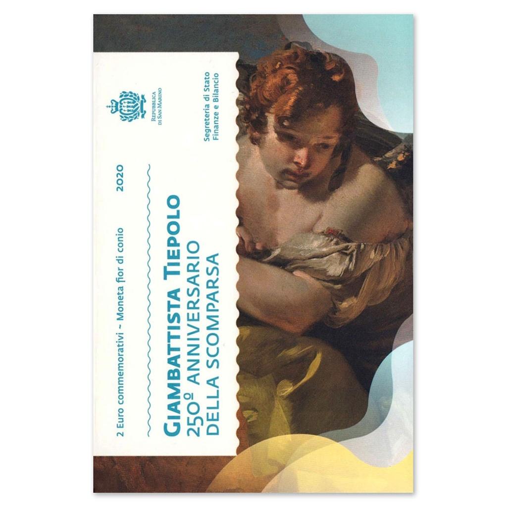2 euro San Marino 2020 - Giambattista Tiepolo (BU), Postzegels en Munten, Munten | Europa | Euromunten, Setje, 2 euro, San Marino