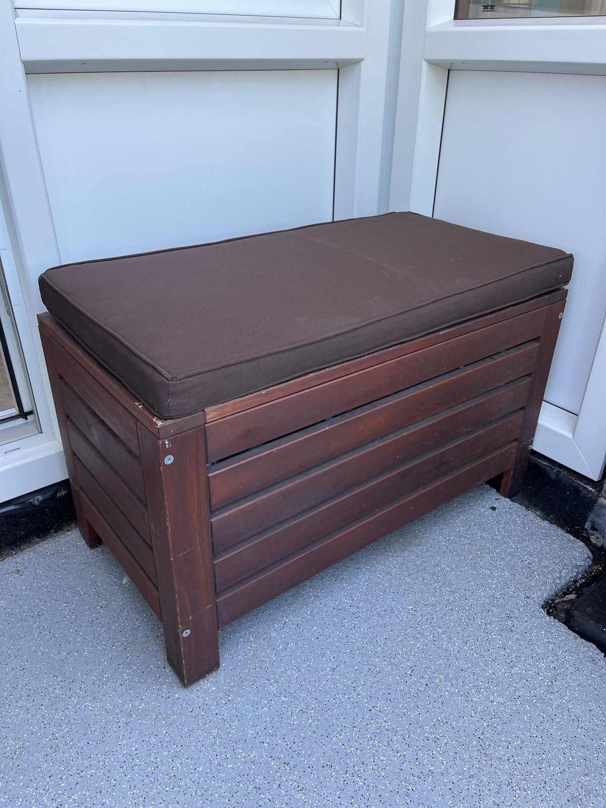 IKEA Applaro opbergbank met kussen, Ophalen, Gebruikt, Hout