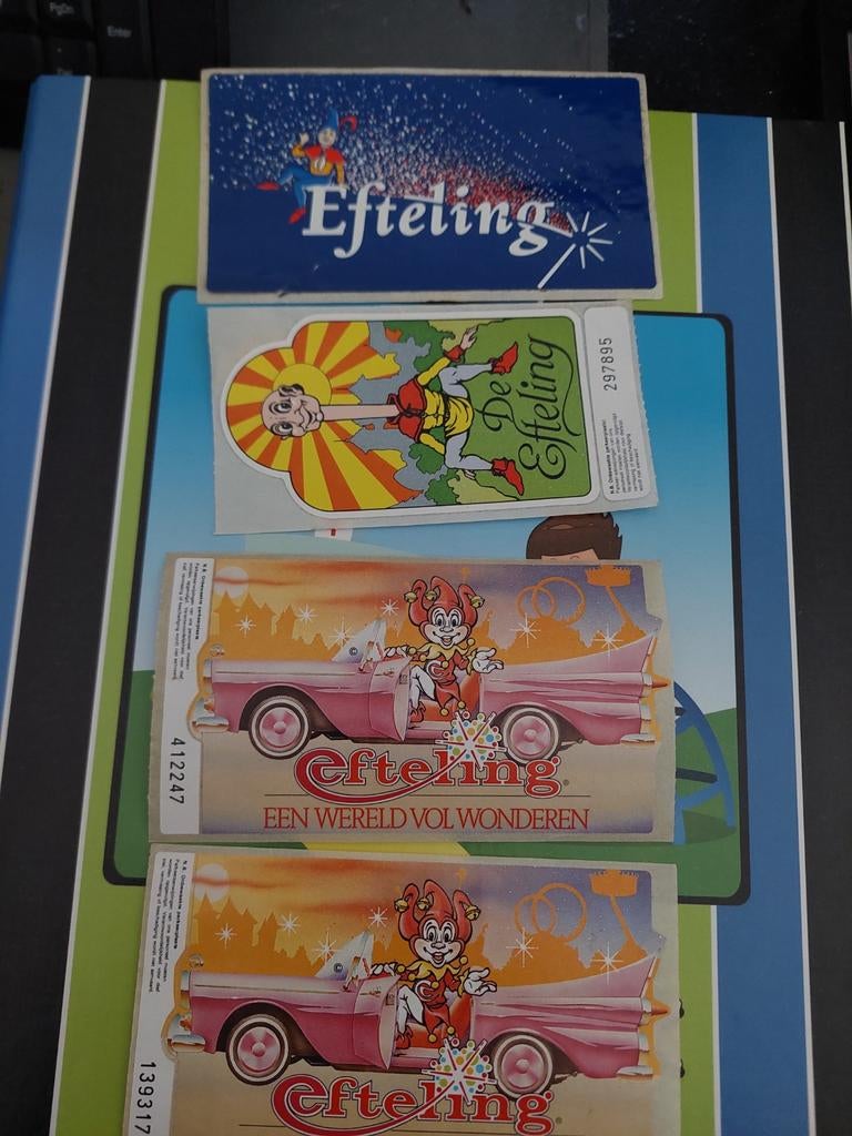 Efteling stickers, Verzamelen, Efteling, Ophalen of Verzenden, Zo goed als nieuw, Overige typen