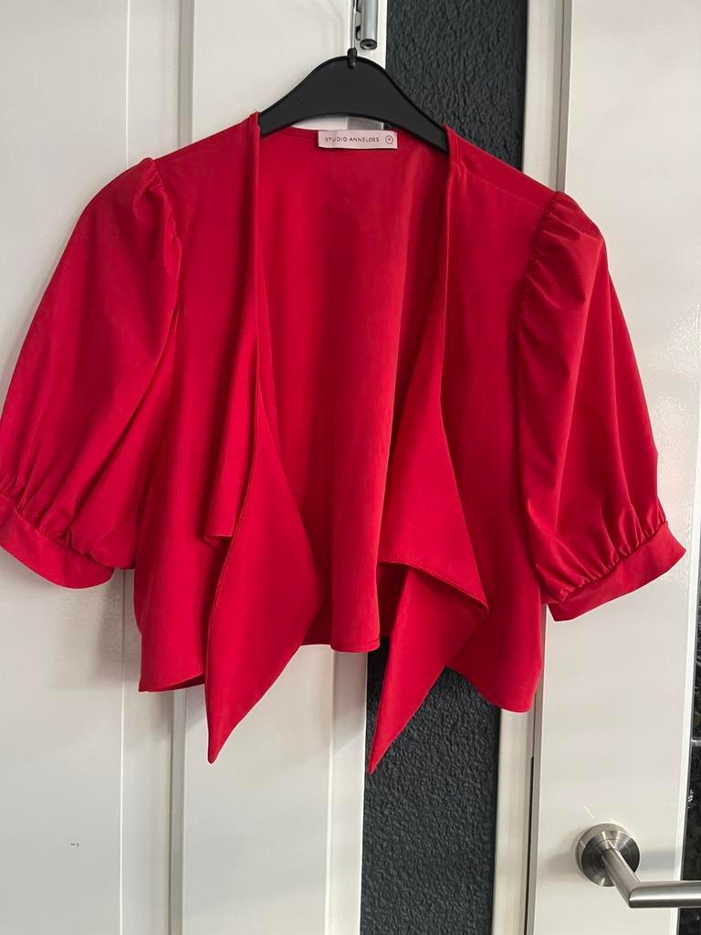 Bolero rood maat m STUDIO ANNELOES, Maat 38/40 (M), Verzenden, Zo goed als nieuw, Korte mouw