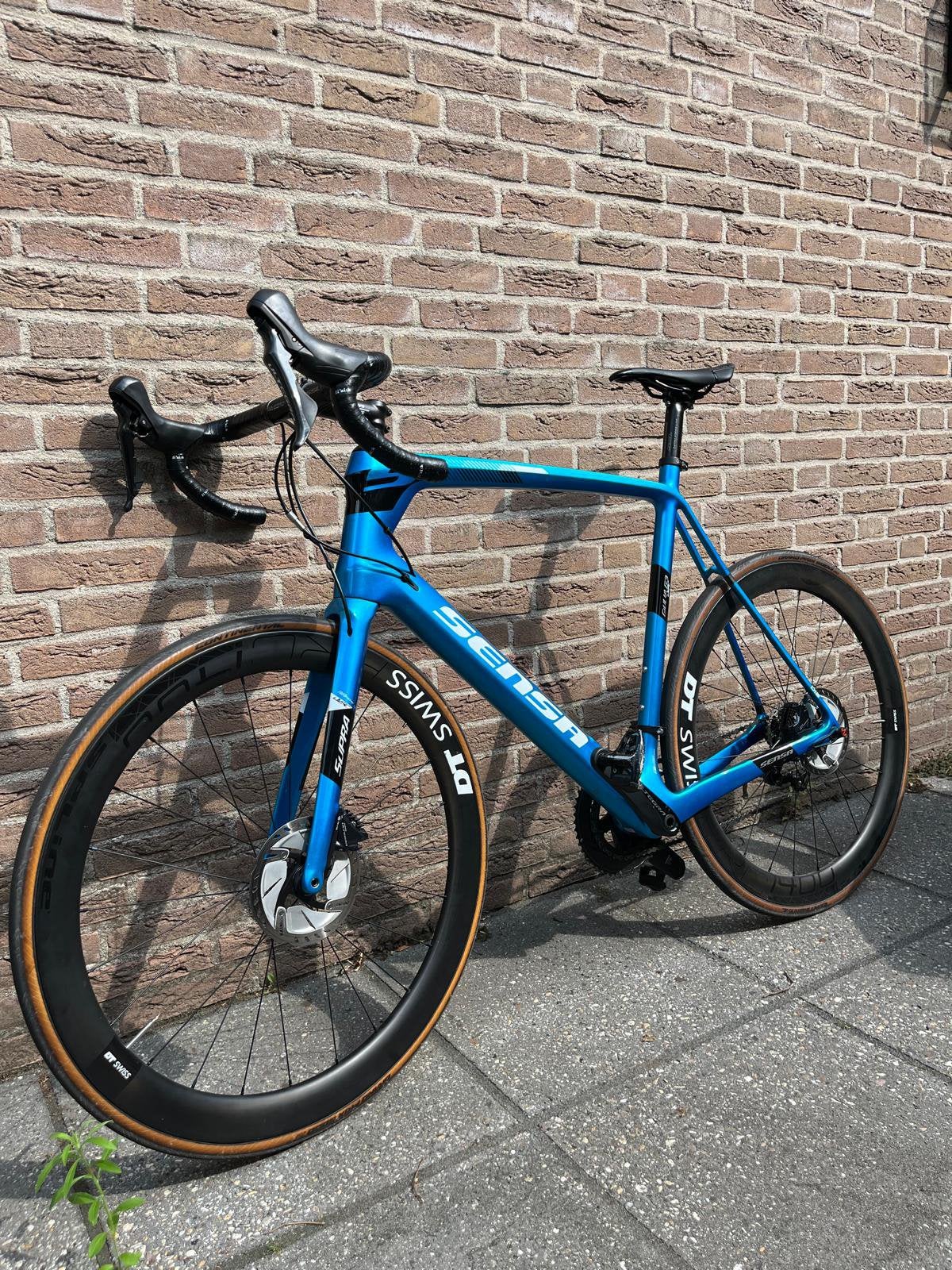 Blauwe Sensa Giulia G3 Disc Ultegra met DT Swiss wielset, Ophalen, Zo goed als nieuw