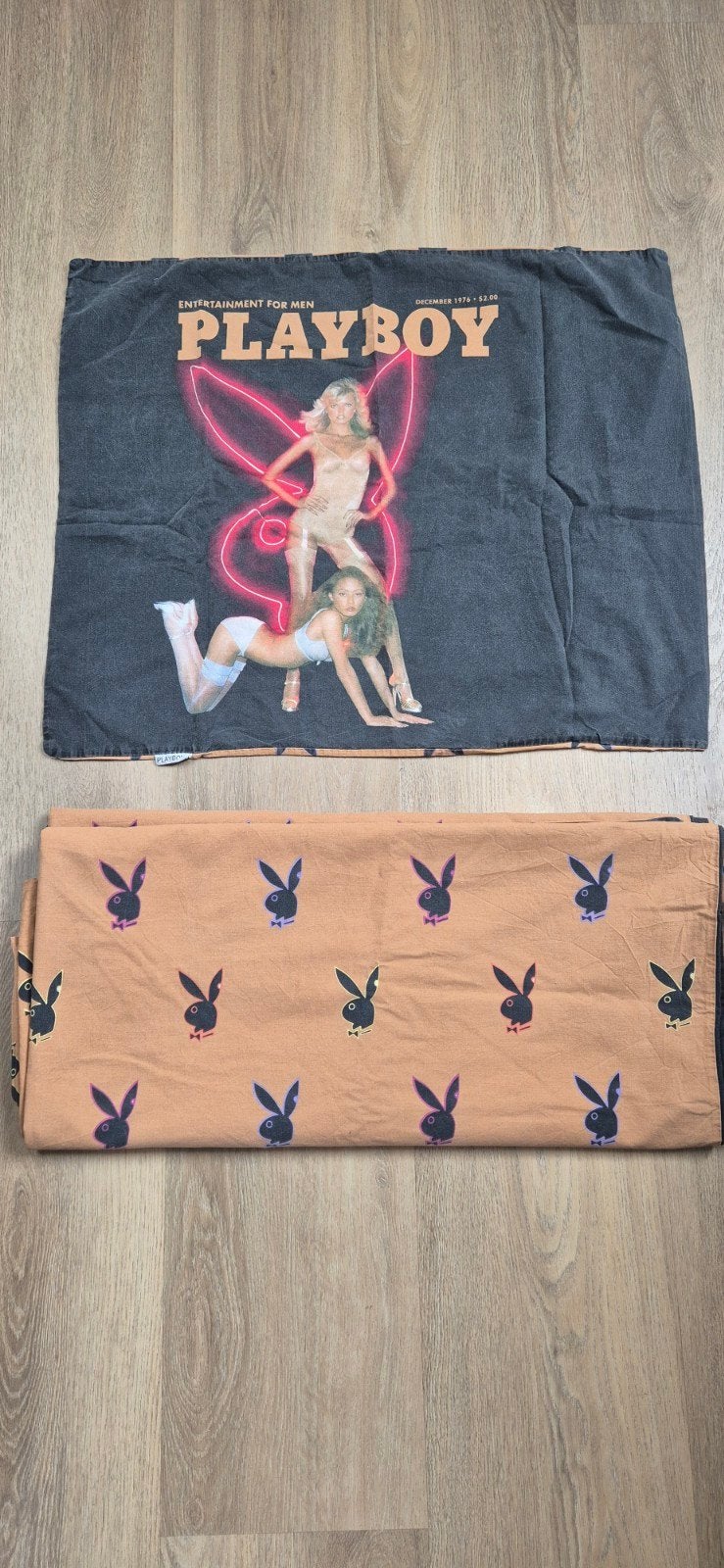 1 persoons dekbedovertrek, playboy, Gebruikt, Eenpersoons, Zwart, Dekbedovertrek